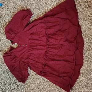 Art Class 2T maroon dress
